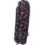 The Vermont Country Store Prairie Style Long Sleeve Floral Print Pullover Dress Blue Size M Photo 1