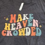Bella Canvas Bella + Canvas Etsy Make Heaven Crowded Charcoal Grey Graphic Christian Tee Photo 1