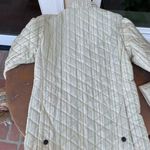 Barbour Vtg  Cream + green quilted jacket Photo 5