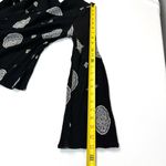 re:named Black Paisley Blouse Seersucker Large Photo 10