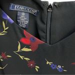 Harold’s Vintage Silk Women’s Floral Maxi Dress Size 10 Black Photo 2