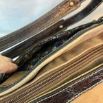 Franco Sarto BROWN SUEDE/LEATHER PURSE WITH INSIDE SMARTLYTE 12.5”X15” PREOWNED Photo 9