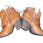 NWOB Pop Peeler Leather Ankle Boots size 7M Brown Photo 4