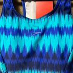 Speedo NWT  Woman Swimwear All Over Print Racerback Swimdress with Boyleg Size 36 Photo 4