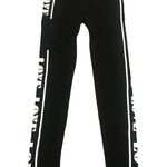 OPPA! Leggings Women's Size S Pocket Black White Love Graphic Ankle Knit NEW Photo 9