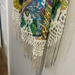 Chico's Chico’s Retro Paisley Fringe Tunic Boho Style Sz 1 Photo 5