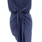 MISA Los Angeles Domino Navy Blue Ruched Sleeveless Mini Dress Size XS Photo 5