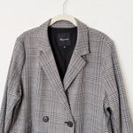 Madewell [] Caldwell Oversized Menswear Plaid Double Breasted Blazer Jacket Sz XL Photo 3