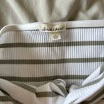Derek Heart  Olive and White Striped Dress Photo 2