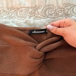 Olivaceous  Brown Strapless Top Photo 2