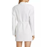 Norma Kamali Easy Fit Sack Mini Dress in Snow White X-Small New Womens Jacket Photo 10