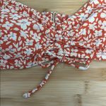 Kona Sol  Size Small Floral Orange Women's Teen Girl Bathing Suit Bikini Swim Top Photo 1