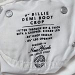 J.Crew 9" mid-rise demi-boot crop jean in white 27 J1752 Photo 5