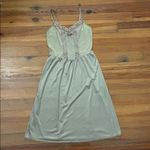 St. Michael Vintage Tan Slip Womens Size 32 Bust Lace Pintuck Photo 2