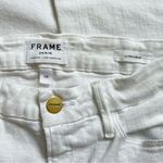 frame denim FRAME Le Mini Boot Jeans in White Size 28 Full Length Photo 7