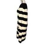 Pink Rose (M) Square Neck 1/2 Sleeve Sweater Dress Wide Stripe Two Pocket Photo 1