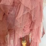 Altar'd State Altar’d State Evelinah Large Ruffle Tulle Maxi Dress Dusty Rose Prom Formal Gown Photo 13