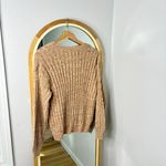 BLANK NYC Heather orange ribbed crewneck pullover sweater Photo 5
