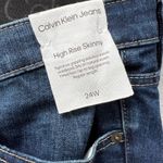 Calvin Klein Jeans 24W High Rise Skinny Stretch Dark Wash Repreve Eco Denim NWT Photo 7