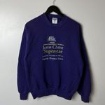 1997 Vintage 90s Jesus Christ Superstar Crewneck Sweatshirt Blue Medium M Photo 11