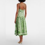 Farm Rio Green Delicate Tapestry Euroflax™ Premium Linen Midi Dress,Medium, $265 Photo 9