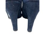 Diane Von Furstenberg  Pumps Womens 7 Classic Heels Navy Suede Round Toe DVF Photo 6