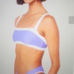 Rip Curl  Lavender and White Bandeau Photo 4