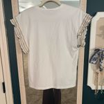 ZARA  Top Short Sleeve White Small Photo 3
