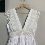 NEW Anthropologie Place‎ Nationale Dress Lace Mini White Boho Dress Size 2/M White Size M Photo 1