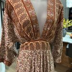 Aakaa Western Floral Paisley Maxi Dress, Size Small Photo 6