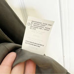 Vince 100% Leather Olive Green Moto Military Vest Size XS Photo 6