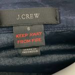 J.Crew  Navy and White Button Down Pajama Shirt size small Photo 2