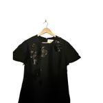 Valentino Garavani Valentino Black Embellished Short Crepe Couture Dress Size 14 Photo 5