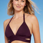 Kona Sol  Women's Purple Bikini‎ Top Size Large Photo 0