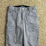 Democracy  Absolution Cargo Utility Pants Size 8 Roll Cuff Blue Shadow Stretch Photo 4