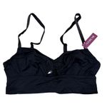 Adore Me  Fatima Unlined Demi Bra in Black, Size S​​​​ Photo 0