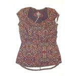 prAna NWT Womens Yoga Pilates Climb Top Bra New Calypsa Gray S Yellow UPF Red Photo 3