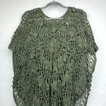 Chico's Paula Crochet Chianti Poncho Sz S/M Round Neck Photo 4