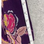 Patrons of Peace  Women's Dress Trapeze Purple Floral Bell Sleeve Keyhole Medium Photo 5
