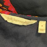 Soft Surroundings  Embroidered Paisley Print Tassel Tunic Dress Size Small Photo 3