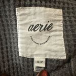 Aerie  lumberjane waffle knit oversized button up shirt grey size small Photo 3