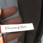 Preston & York  sheer evening scarf with woven‎ ribbon and edge tassel Photo 3