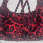 Peloton WITH Cheetah Print Sports Bra Red Photo 3