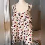 Vintage Silk Floral Cottage core Coquette Forever21 Top Large Photo 2