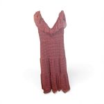 Loft  Floral Flounce Tie Back Maxi Dress Lined Flowy Lightweight Cottage Western Photo 3