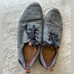 Toms  Shoes Womens 9 Chambray Del Rey Tennis Sneakers Blue Canvas Lace Up Casual Photo 1