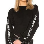 Miss Sixty Elizabeth Sulcer X  Palmer Girls Long Sleeve Crop Top Black XS Photo 0