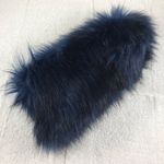 Head Faux navy blue fur Boa piece Photo 5