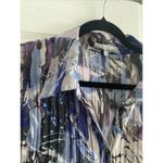 Ny Collection  Womens 2X Sheer Button Front Blouse Artsy Pleat‎ Photo 5