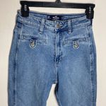 Hollister  ultra high-rise mom jeans vintage stretch front flap pockets size 00 Photo 2